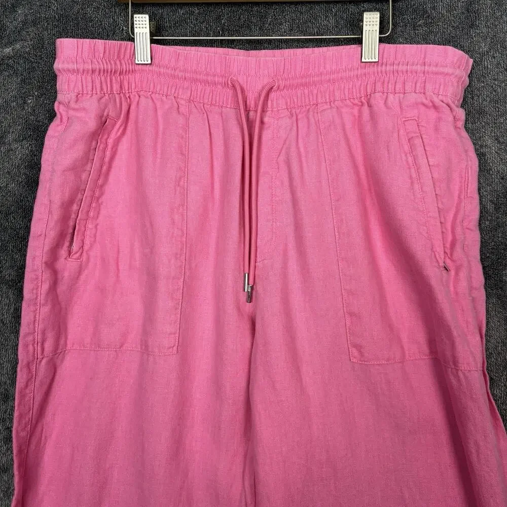 Athleta Wide Leg Pull-On Pants in Pink
